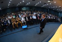 Público lota auditório da PF no primeiro dia do VI Seminário Fronteiras do Brasil