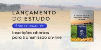 Convite ao lançamento do estudo Mercado Ilegal de Defensivos Agrícolas em Foz do Iguaçu