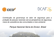 Contribuição da governança do setor de segurança para a proteção de parques nacionais sob as perspectivas de segurança, meios de subsistência da comunidade e meio ambiente: Serra do Divisor, Brasil